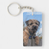 Porte-clés Porte - clé de Terrier de frontière (Devant)