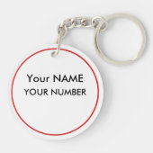 Porte-clés Porte - clé de texte personnalisé - Baguette d'ide (Dos)