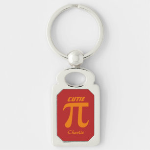 Porte-clés Porte - clé de texte personnalisé Pi/Cutie Pie