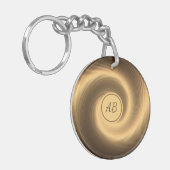 Porte-clés Porte - clé de texture spirale dorée (Devant gauche)