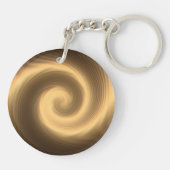 Porte-clés Porte - clé de texture spirale dorée (Dos)