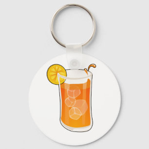 Porte-clés Porte - clé de thé de glace de bande dessinée
