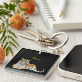 Porte-clés Porte - clé de tigre (Devant Droit)