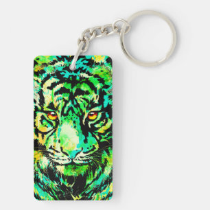 Porte-clés Porte - clé de tigre coloré - Big Cats de la faune