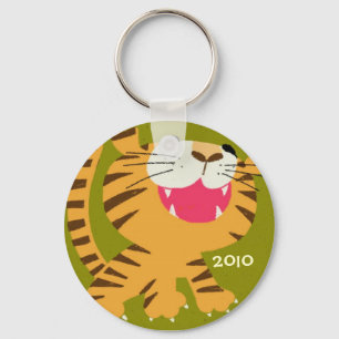 Porte-clés Porte - clé de tigre d'oThe d'année