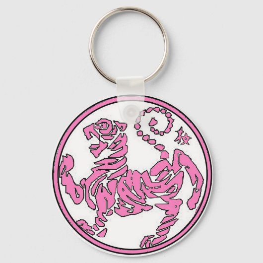 Porte-clés Porte - clé de tigre rose (Recto)