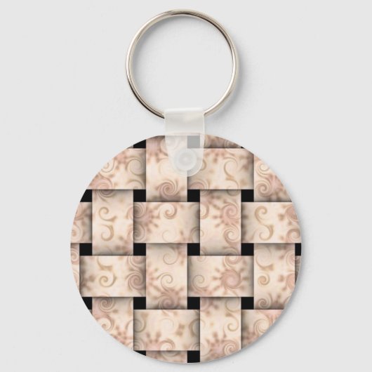 Porte-clés porte - clé de tissage rose (Recto)