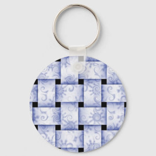 Porte-clés porte - clé de tissu bleu bébé
