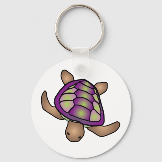 Porte-clés Porte - clé de tortue violette (Recto)