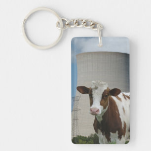 Porte-clés Porte - clé de tour de refroidissement de la vache