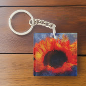 Porte-clés Porte - clé de tournesol orange