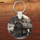 Porte-clés Porte - clé de train à vapeur vintage (Recto)