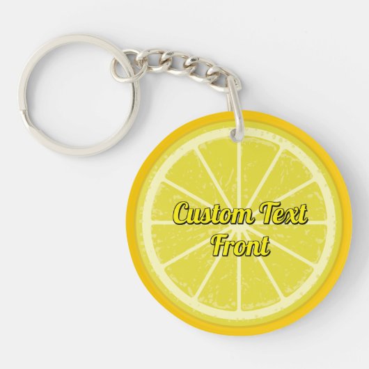 Porte-clés Porte - clé de tranche de citron (Devant)