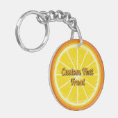 Porte-clés Porte - clé de tranche orange (Devant gauche)