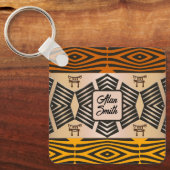 Porte-clés porte - clé de tribus d'afrique ethnique (Recto)