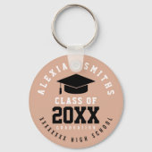 Porte-clés Porte - clé de troisième cycle avec son nom et l'a (Recto)