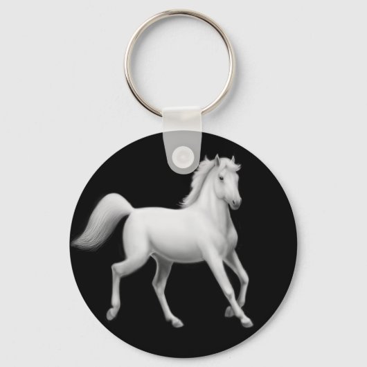 Porte-clés Porte - clé de Trot de Cheval Blanc (Recto)