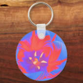 Porte-clés Porte - clé de tulipe fluorescent (Recto)