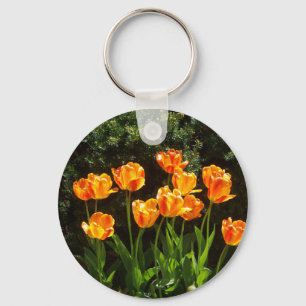 Porte-clés Porte - clé de tulipes orange/jaune