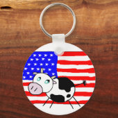 Porte-clés PORTE - CLÉ de vache américain (Recto)