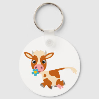 Porte-clés Porte - clé de vache Trotting Cartoon