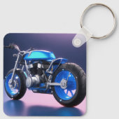 Porte-clés Porte - clé de vélo bleu (Dos)