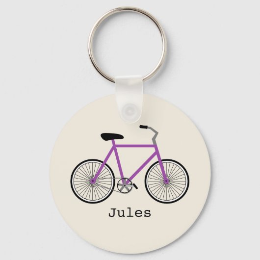 Porte-clés Porte - clé de vélos pourpre (Recto)