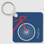 Porte-clés Porte - clé de vélos rouge et blanc (Recto)