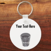 Porte-clés Porte - clé de verre de tir en argent personnalisa (Recto)