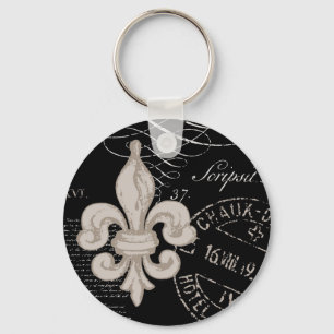 Porte-clés Porte - clé de Vintage Fleur de Lis…