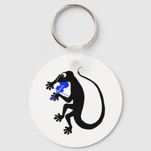 Porte-clés Porte - clé de violon Gecko (Recto)