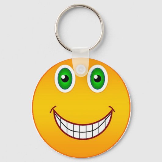 Porte-clés Porte - clé de visage heureux (Recto)