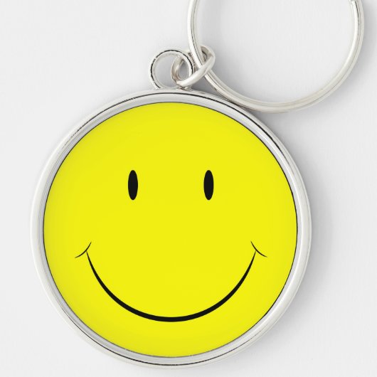 Porte-clés Porte - clé de visage heureux (Devant)