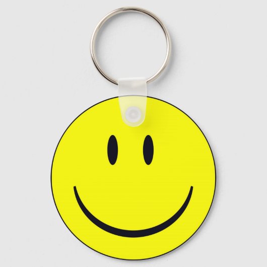 Porte-clés porte - clé de visage heureux (Recto)