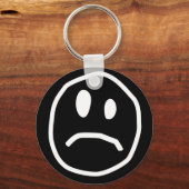 Porte-clés Porte - clé de visage malheureux (Recto)