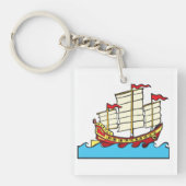 Porte-clés Porte - clé de voilier chinois (Devant)
