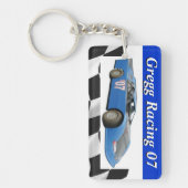 Porte-clés Porte - clé de voiture de course (Devant)
