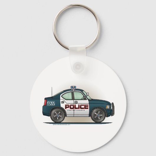 Porte-clés Porte - clé de voiture d'intercepteur de police (Recto)