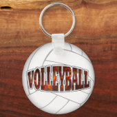 Porte-clés Porte - clé de volley-ball chaud (Recto)