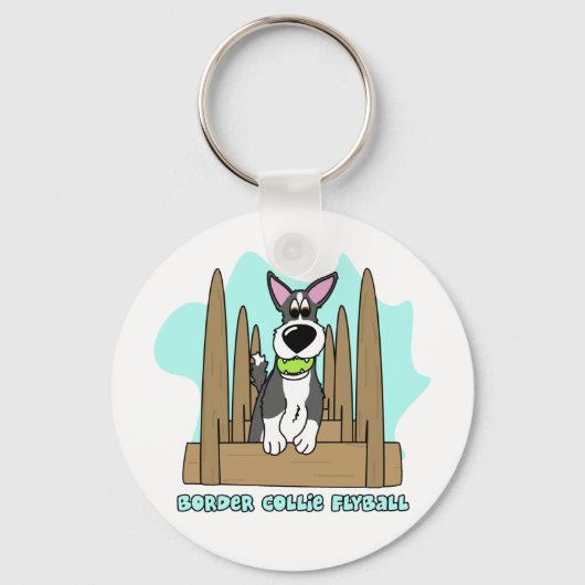 Porte-clés Porte - clé de volley-ball Collie (Recto)