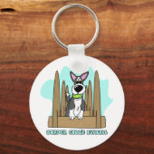 Porte-clés Porte - clé de volley-ball Collie (Recto)