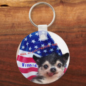 Porte-clés Porte - clé de Winnie (drapeau américain) (Recto)