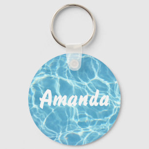 Porte-clés Porte - clé d'eau de piscine personnalisé