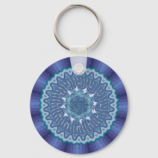 Porte-clés Porte - clé d'eau Mandala (Recto)