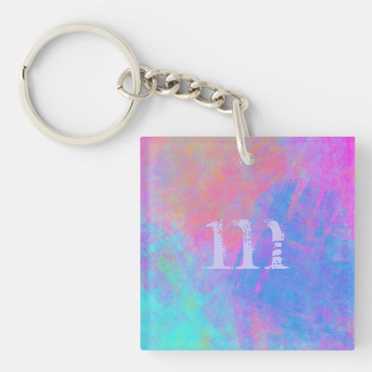 Porte-clés Porte - clé d'éclaboussures multicolores (Devant)