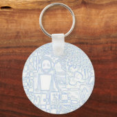 Porte-clés porte - clé d'écouteurs espion (Recto)