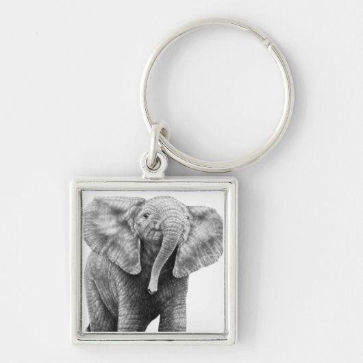 Porte-clés Porte - clé d'éléphant africain de bébé (Devant)