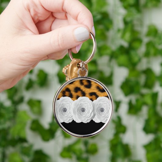Porte-clés Porte - clé d'empreinte de léopard (Main)
