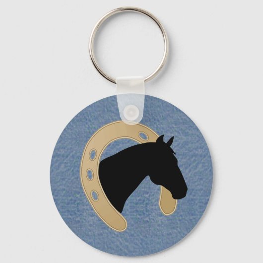 Porte-clés Porte - clé Denim & Horseshoe (Recto)