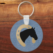 Porte-clés Porte - clé Denim & Horseshoe (Recto)